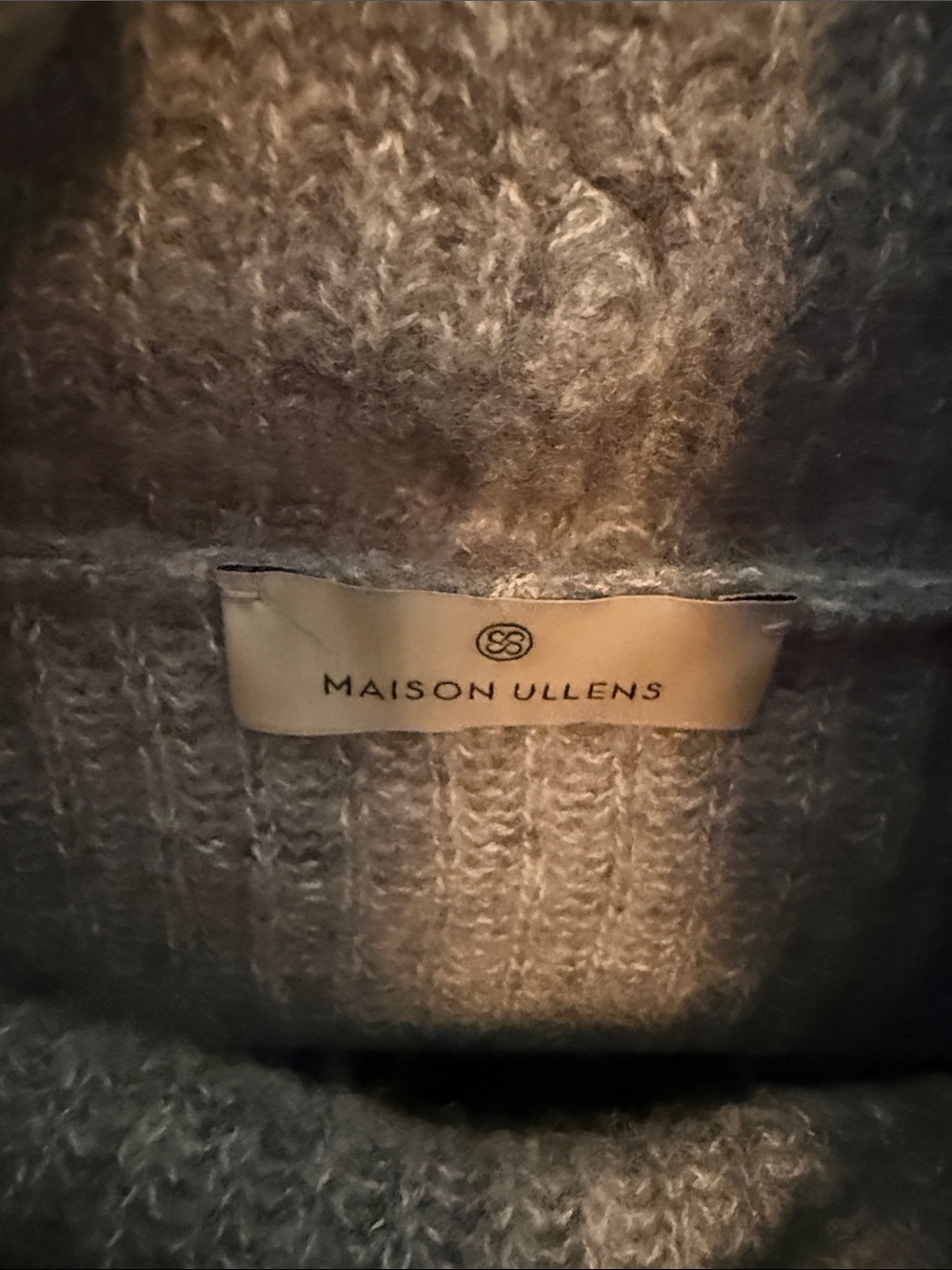 Soft Ribbed Grey Cowl Neck Sweater - Picture 2 of 5